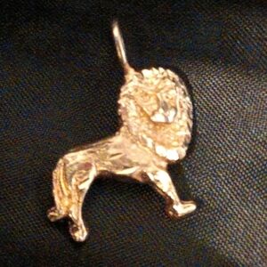 14k YG Lion Pendant